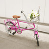 <b>여성용 바구니 자전거</b><br> 러쉬라이프 핫핑크