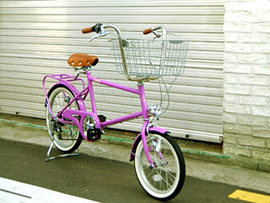 <b>여성용 바구니 자전거</b><br> 러쉬라이프 퍼플